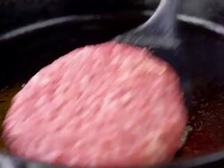 Hamburger Steak Stock Footage