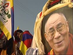 Exiled Tibetan protesters continue their march in defiance of Indian police News Clip