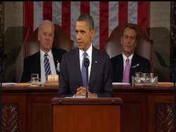 President Barack Obama defended the new health care law during his State of the Union address. He says he knows there's opposition, but he's not willing to go back to insurance companies denying coverage to people with pre-existing conditions. News Clip