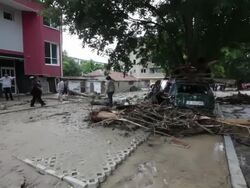 Catastrophic Flood in Varna Bulgaria Stock Footage