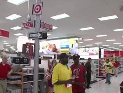 ATMOSPHERE: signage at the Target Celebrates Opening Of East Harlem Location With Star-Studded Party at New York NY.  Stock Footage