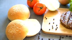 burger ingredient Stock Footage