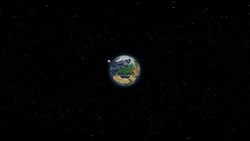 Europe  - Virtual Reality 360 Degrees Zoom From Space Stock Footage