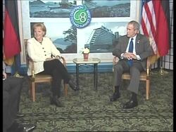 Brazilian president arrives at G8 summit; Bush-Merkel, sessions News Clip