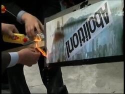 Anti North Korea protest News Clip