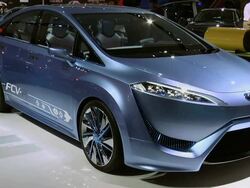 2012 Toyota FCV-R concept car montage Stock Footage