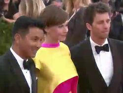 Elettra Rossellini Wiedeman at "PUNK: Chaos To Couture" Costume Institute Gala Stock Footage