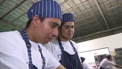 Underprivileged young people  people succeed as chefs News Clip