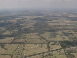 WS AERIAL View of landscape / Louisiana, United States Stock Footage