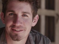 ECU Shot of Smiling man / Maine, United States Stock Footage