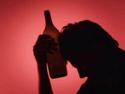HD: Drunk And Depressed Stock Footage