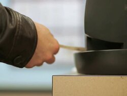 Checking lottery ticket, lotto Stock Footage