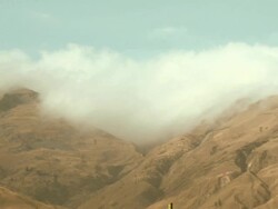 View of mountains skirting Cochabamba, Bolivia Stock Footage