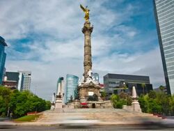 TIME LAPSE: Angel of Independence Mexico City Stock Footage