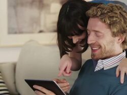 Tablet share Stock Footage