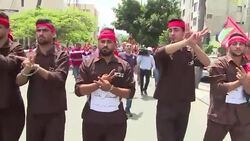 CLEAN : Palestinian groups stage protest against Trump in Gaza News Clip