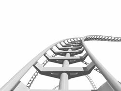 Roller Coaster loopable. Stock Footage