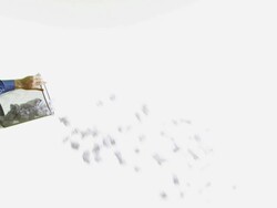 Throwing papers .. Stock Footage