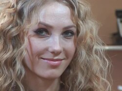 Girl before the mirror Stock Footage