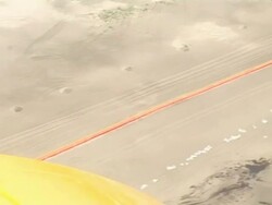 Gulf of Mexico oil spill aerials Stock Footage