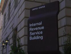HD Federal Building IRS_ZoomOut1 (1080/24P) Stock Footage