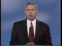 USA:  SAN DIEGO: GENERAL COLIN POWELL SPEECH News Clip