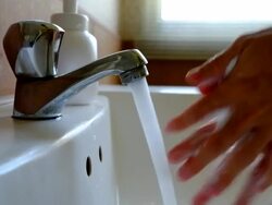 Washing Hands Stock Footage