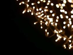 Bokeh Of Christmas Lights Stock Footage