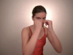 Girl boxing Stock Footage