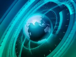 Broadcast earth globe animation Stock Footage