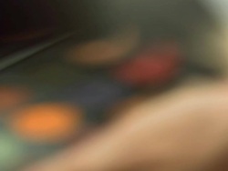 HD: Swirling Brush Into Eyeshadow Palette Stock Footage