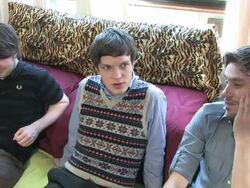 Friendly Fires Interview (clip 1) Stock Footage