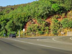 Road in mountains Stock Footage