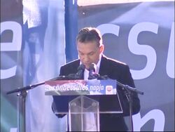 WRAP Memorial for failed uprising, protesters attack police ADDS opposition rally News Clip