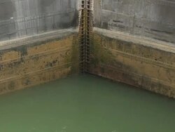 Panama Canal Lock Door Time-Lapse Stock Footage