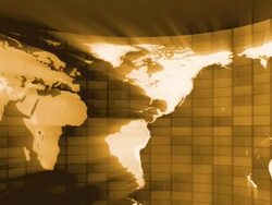 Gold map Stock Footage