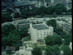 Tower of London aerial, London, UK, 1973 Stock Footage