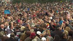 Obama meeting crowds in Denver, Colorado News Clip