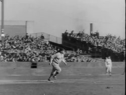 Babe Ruth's first home run for Boston Braves Stock Footage
