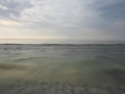 High water at the sea - time lapse Stock Footage