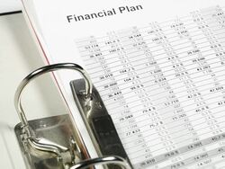 Analyzing financial data Stock Footage