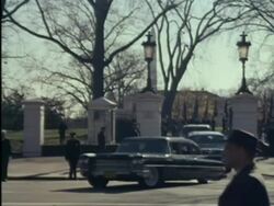President Kennedy's funeral procession moves through Washington streets Stock Footage