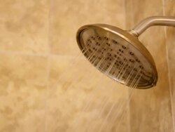 Morning shower Stock Footage