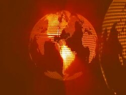 orange globe Stock Footage