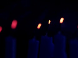 Menorah Candles - HD Video Stock Footage