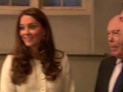 The Duchess of Cambridge visits the set of Downton Abbey News Clip