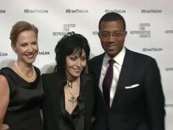 Nancy Northup, Joan Jett, and Jim Johnson at Center for Reproductive Rights 2013 Gala at Jazz at Lincoln Center Stock Footage