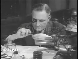 1940: NEW YORK IMMIGRANTS: German immigrant baker making pretzels, jeweler w/ loop repairing watch, people in traditional German clothing drinking beer, celebrating. Instructional Video