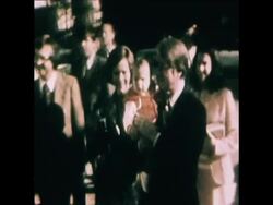 SYND 14 11 77 PRESIDENT CARTER GOES TO CHURCH IN WASHINGTON AND PROTESTERS GATHER OUTSIDE Instructional Video