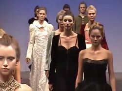 Models on the runway at Buenos Aires Fashion Week on February 23, 2011, in Buenos Aires, Argentina. (Footage by Meche Marmol/LatinContent/Getty Images) Stock Footage